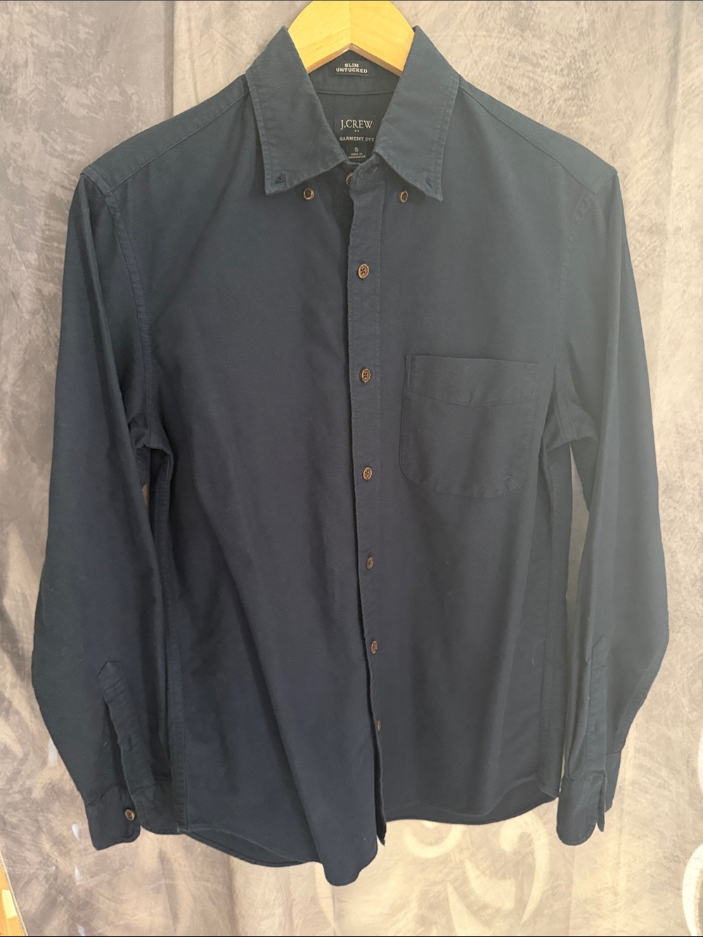 J. Crew Men's Casual Button-Down Shirt in Navy